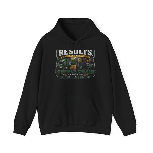 Supply Chain Legends Hoodie — "Results" Trucking Graphic Sweatshirt