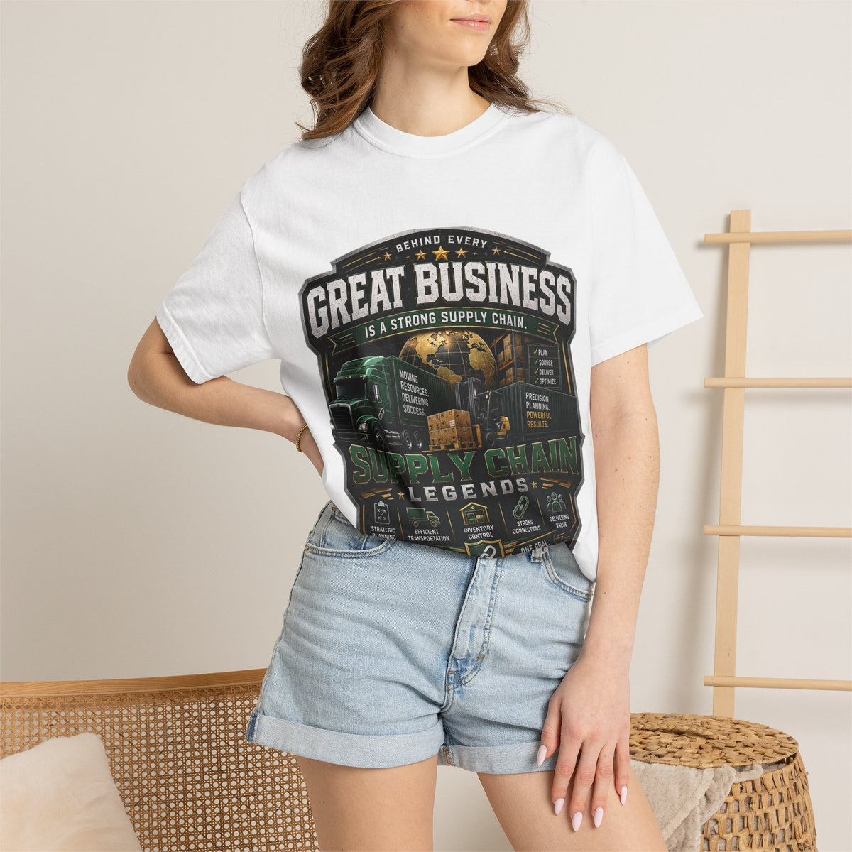 Supply Chain Legends T-Shirt — "Great Business" Trucking & Logistics Tee