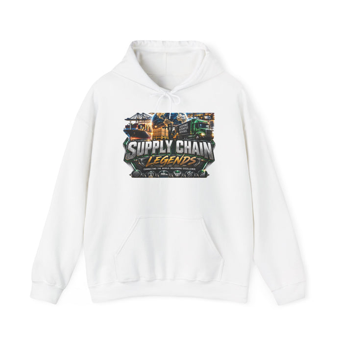 Supply Chain Legends Hoodie — Industrial Logistics Graphic Pullover