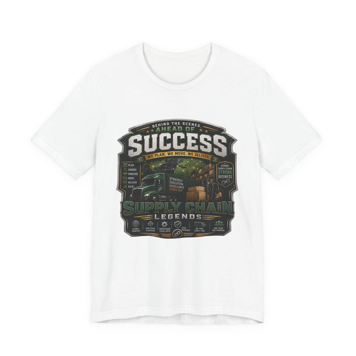 Supply Chain Legends Tee — “Success” Trucking Graphic T-Shirt