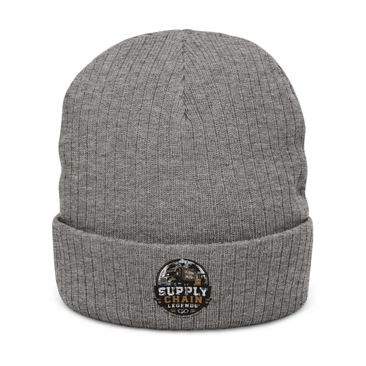 Ribbed Knit Beanie (Embroidery)