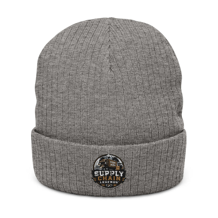 Ribbed Knit Beanie (Embroidery)