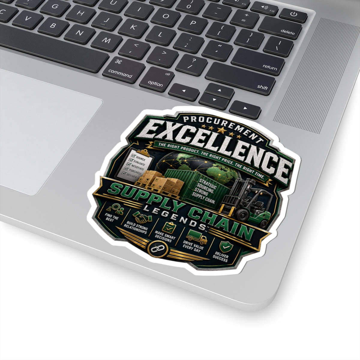 Procurement Excellence Supply Chain Sticker — 'Supply Chain Legends' Kiss-Cut Sticker