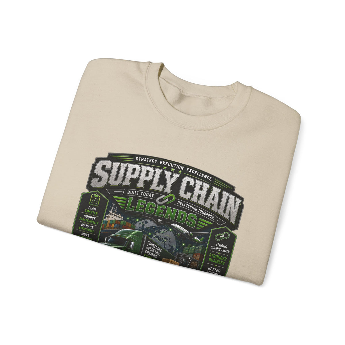 Supply Chain Legends— Supply Chain Management Gift Crewneck Sweatshirt