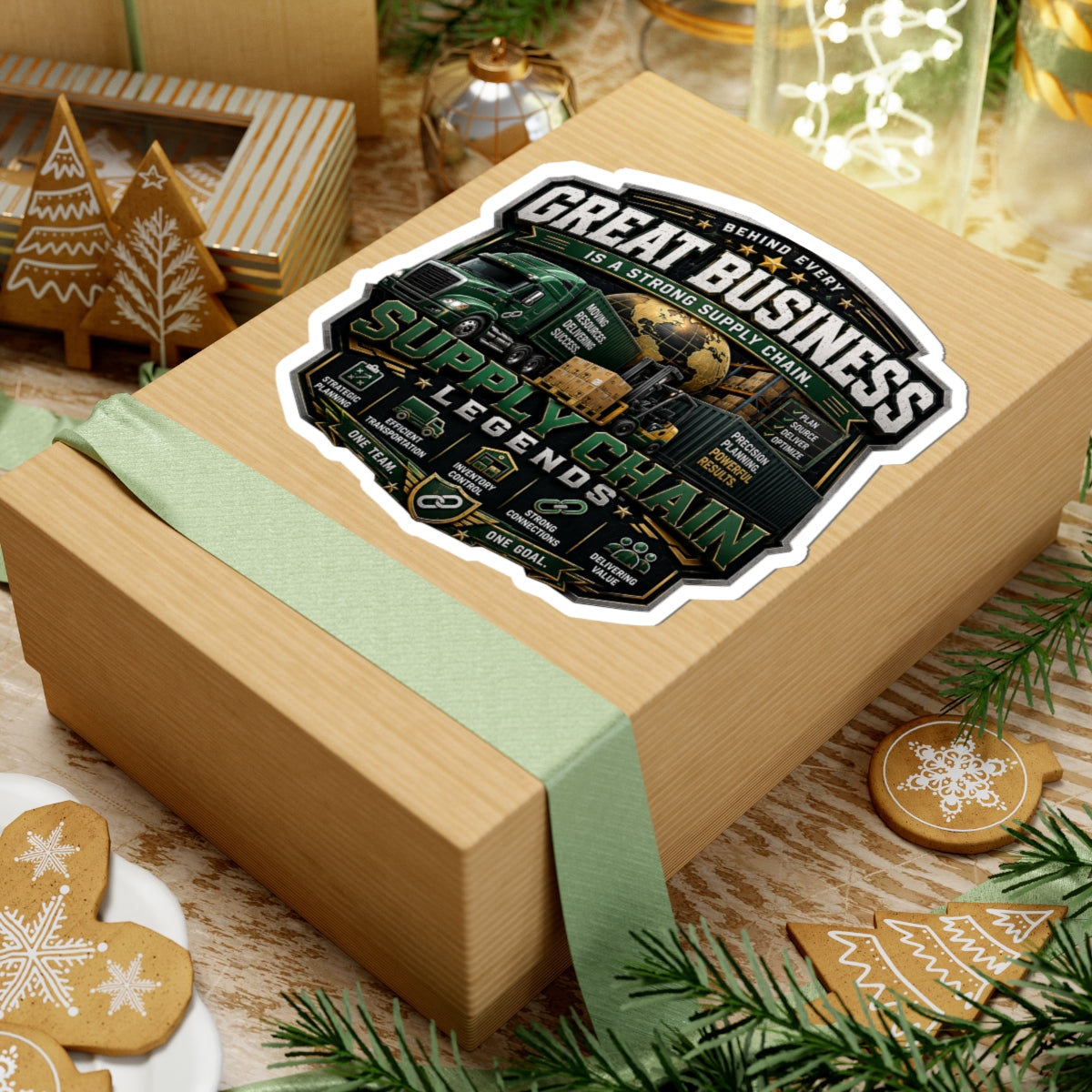Supply Chain Legends Sticker — "Great Business" Trucking & Logistics Kiss-Cut Sticker