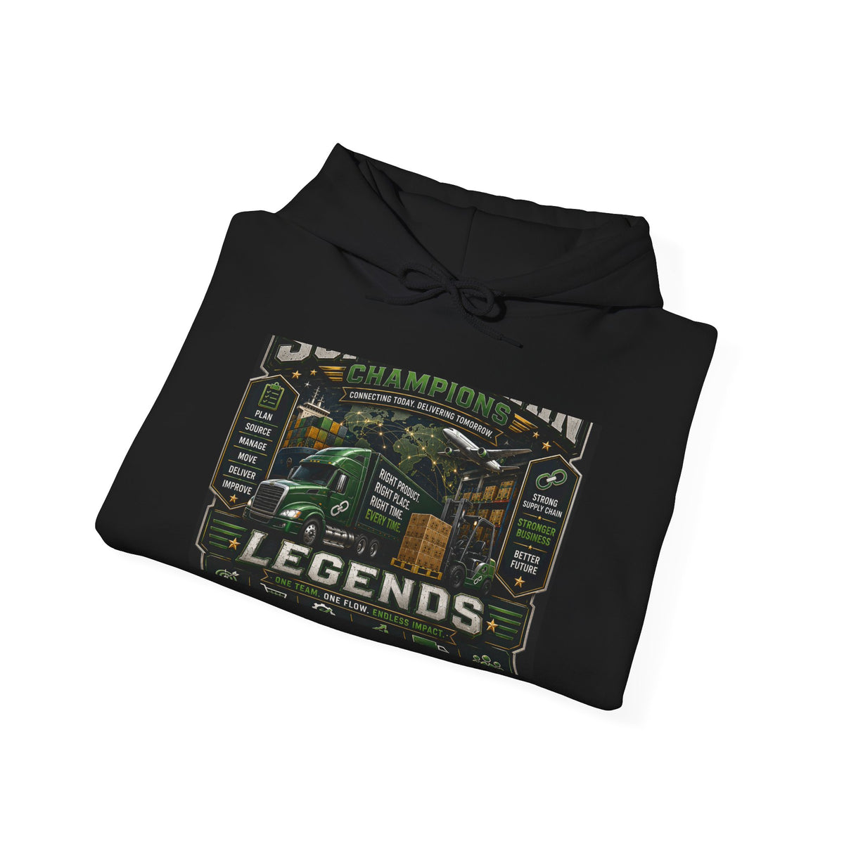 Supply Chain Legends— Supply Chain Management Gift Hooded Sweatshirt