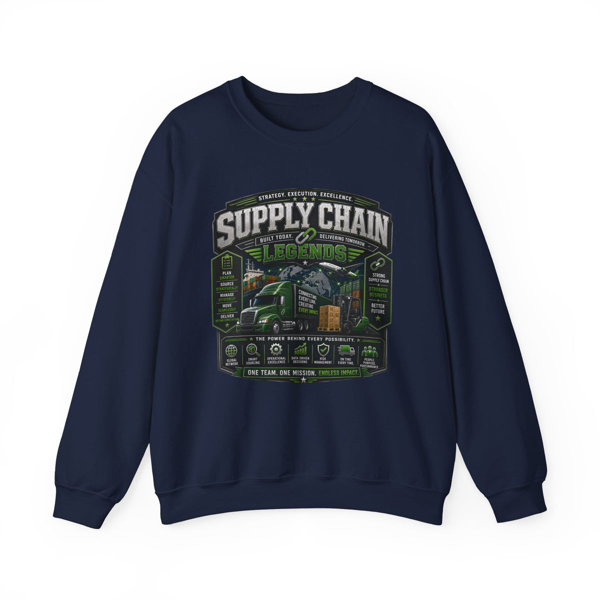 Supply Chain Legends— Supply Chain Management Gift Crewneck Sweatshirt