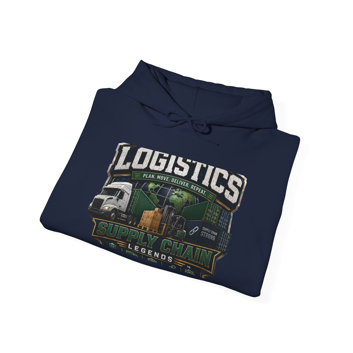 Logistics Trucking Hoodie – “Logistics Legends” Graphic Pullover