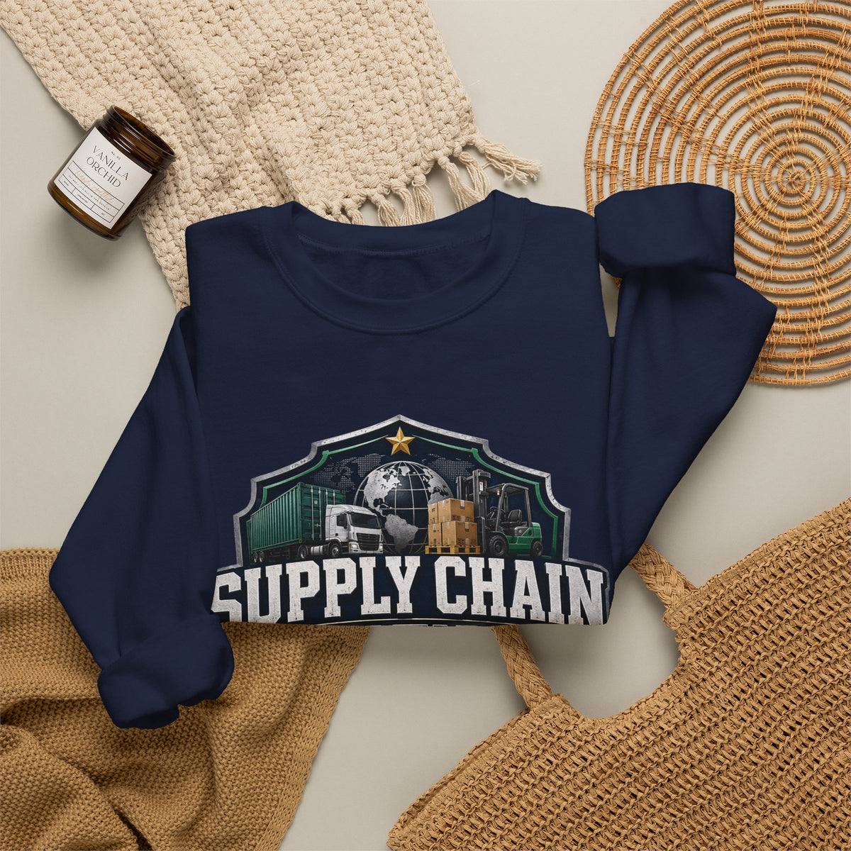 Supply Chain Legends Crewneck Sweatshirt — Supply Chain Manager Gift, Logistics & Warehousing Shirt