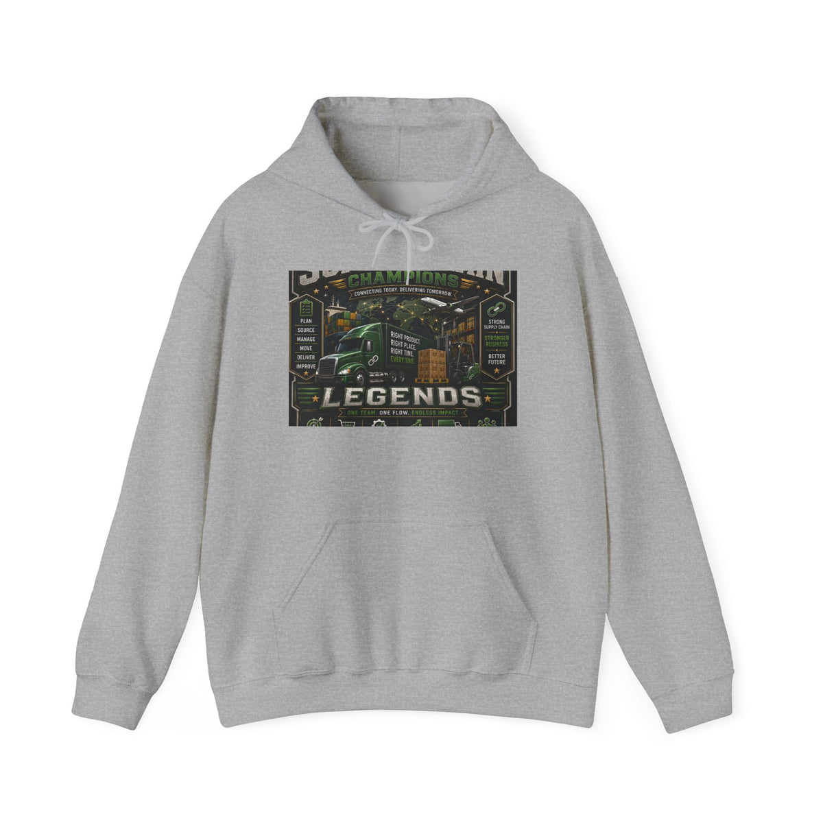 Supply Chain Legends— Supply Chain Management Gift Hooded Sweatshirt