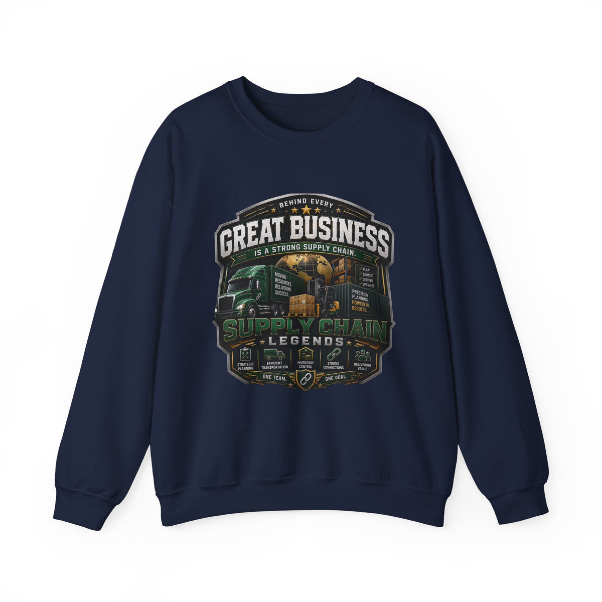 Supply Chain Legends Sweatshirt — “Great Business” Trucking Crewneck