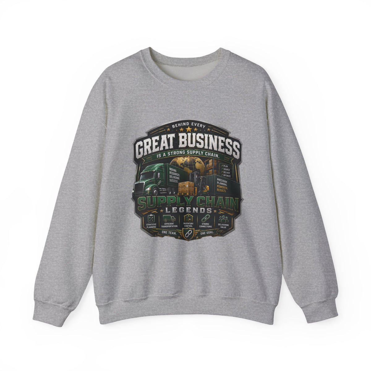 Supply Chain Legends Sweatshirt — “Great Business” Trucking Crewneck