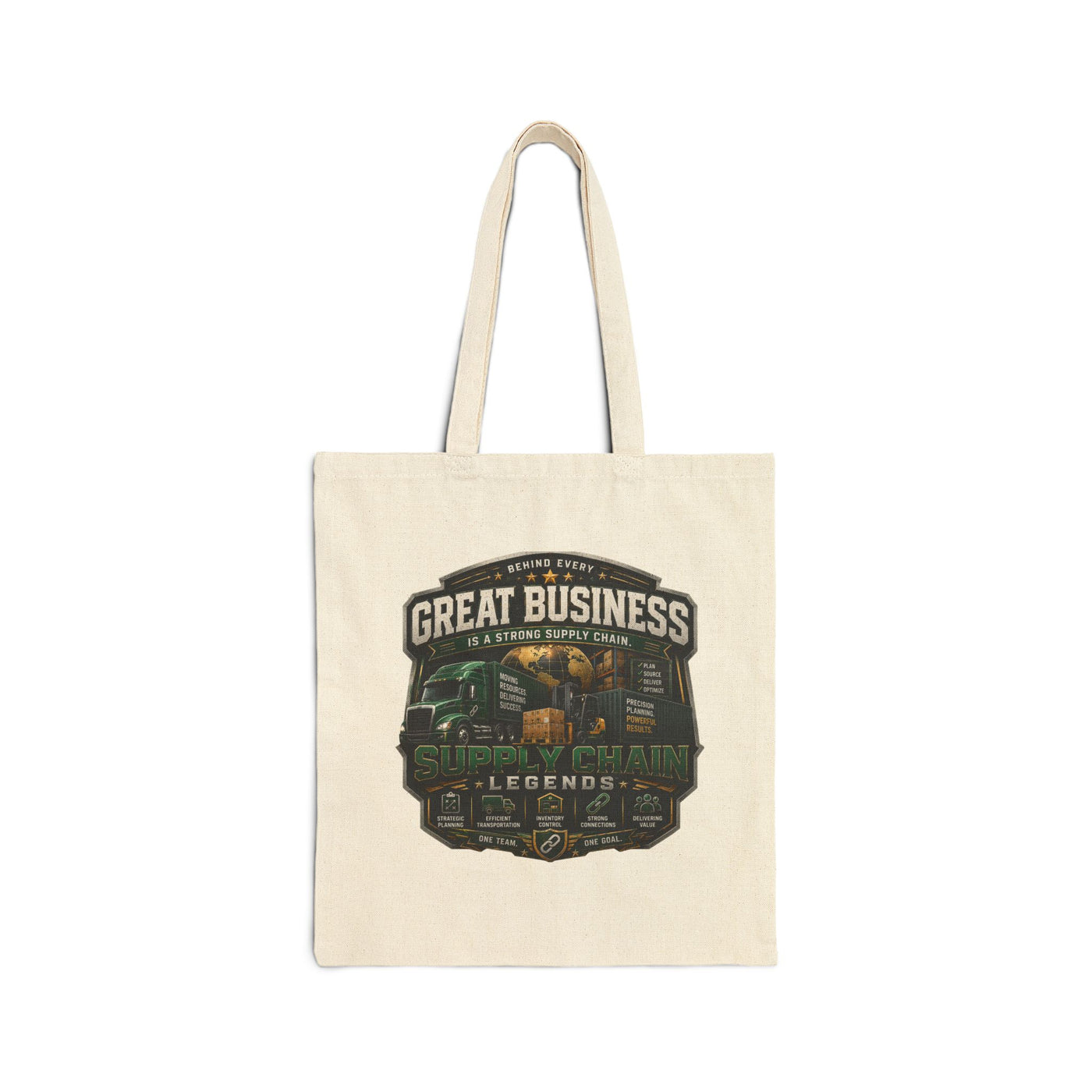 Great Business Vintage Canvas Tote Bag – 'Great Business' Eco Shopper Bag