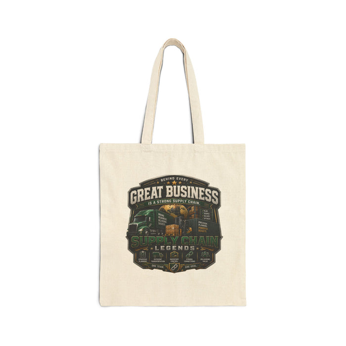 Great Business Vintage Canvas Tote Bag – 'Great Business' Eco Shopper Bag