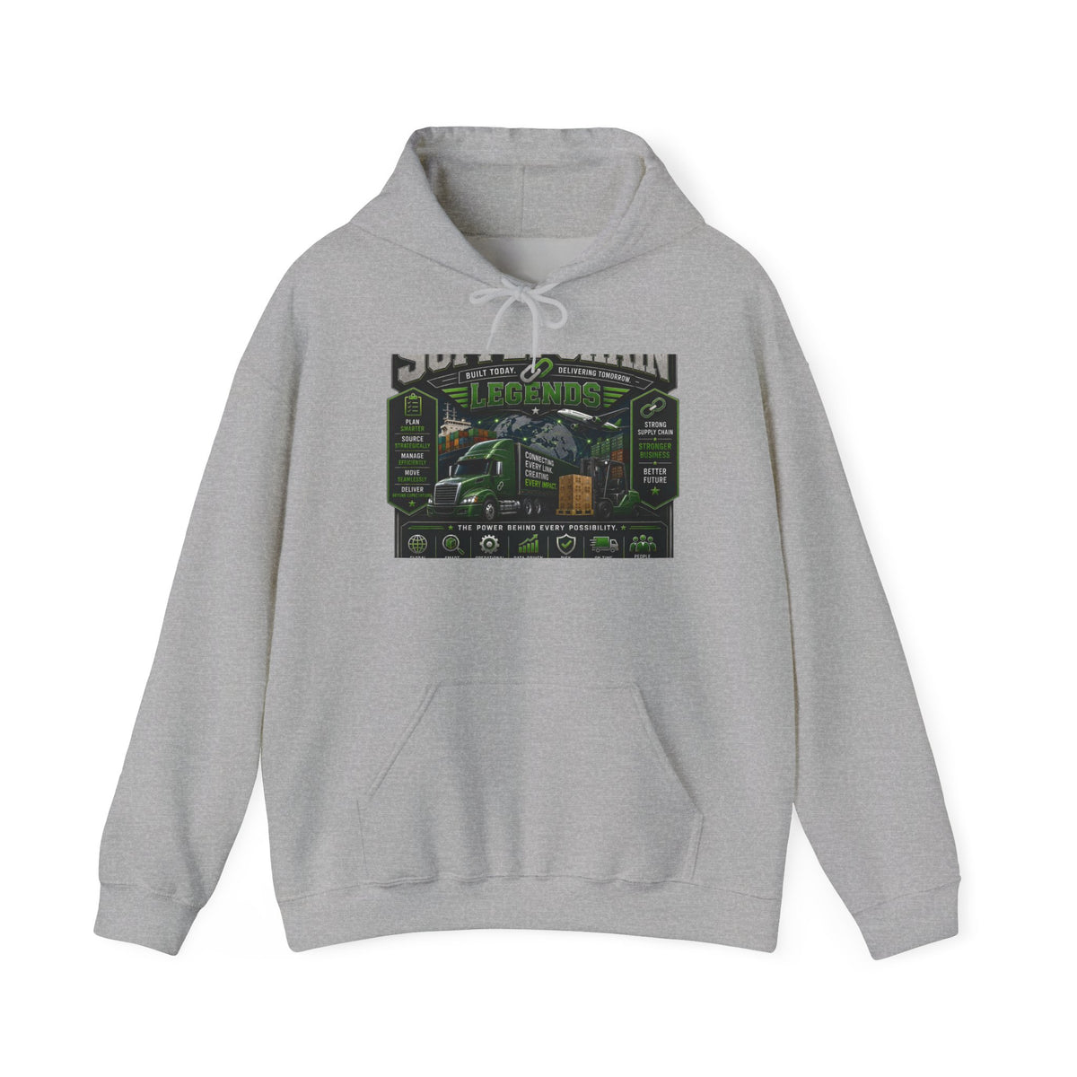 Supply Chain Legends— Supply Chain Management Gift Hooded Sweatshirt