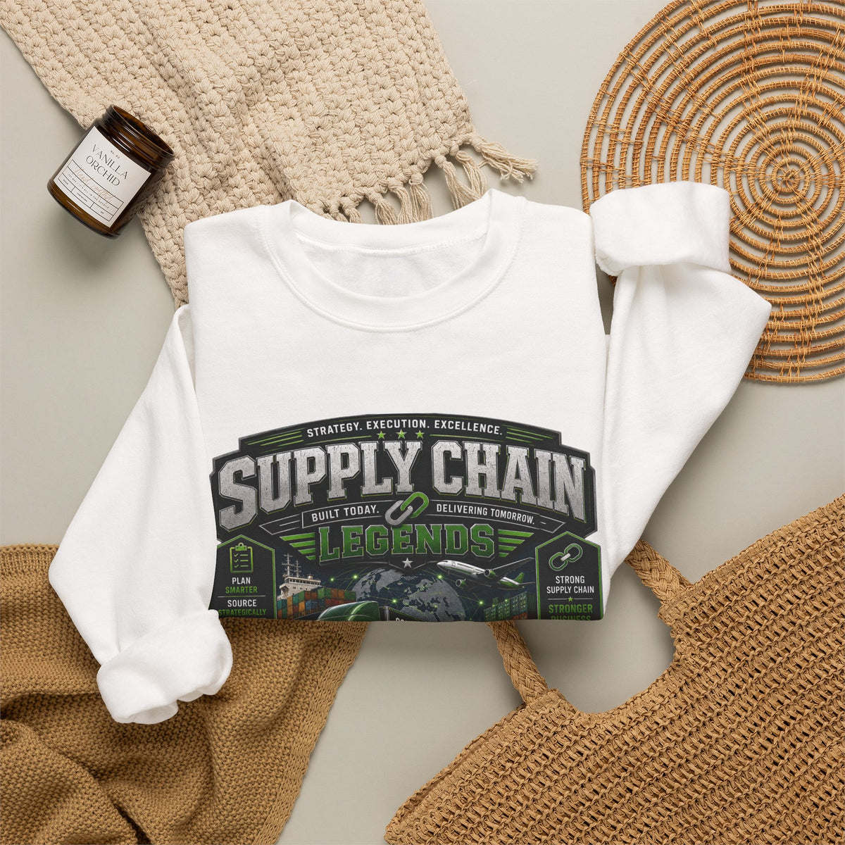 Supply Chain Legends— Supply Chain Management Gift Crewneck Sweatshirt