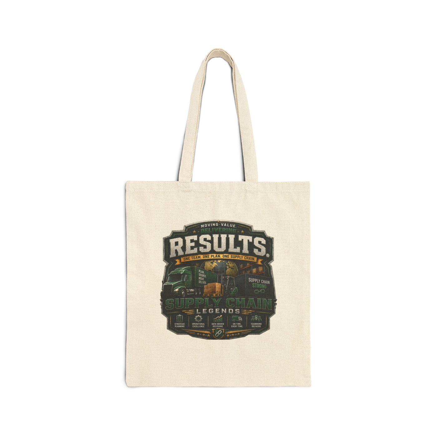 Results Vintage Camp Tote Bag – Retro Outdoors Canvas Grocery Bag