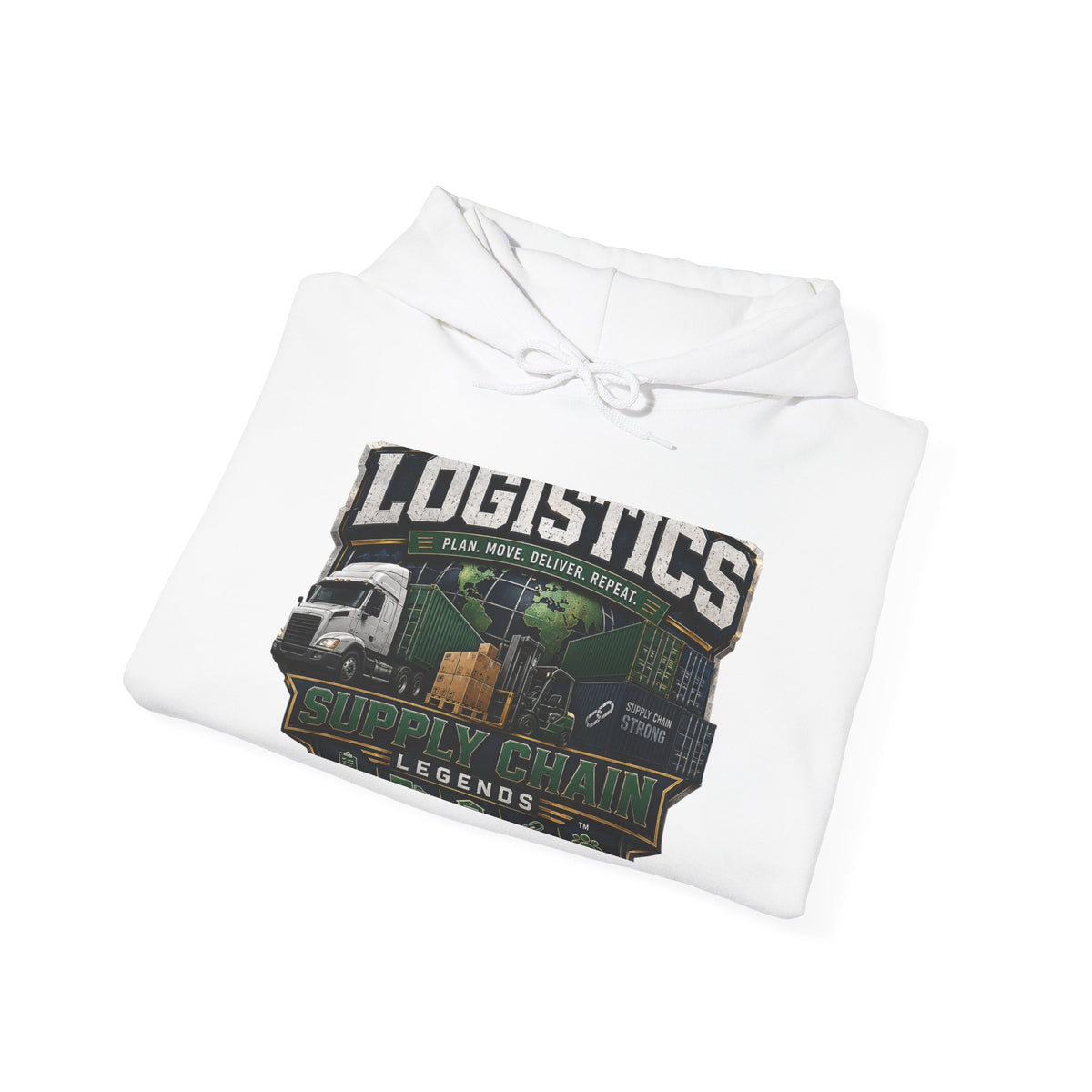 Logistics Trucking Hoodie – “Logistics Legends” Graphic Pullover