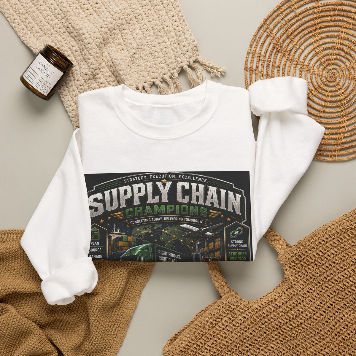Supply Chain Legends  Supply Chain Management Gift Crewneck Sweatshirt