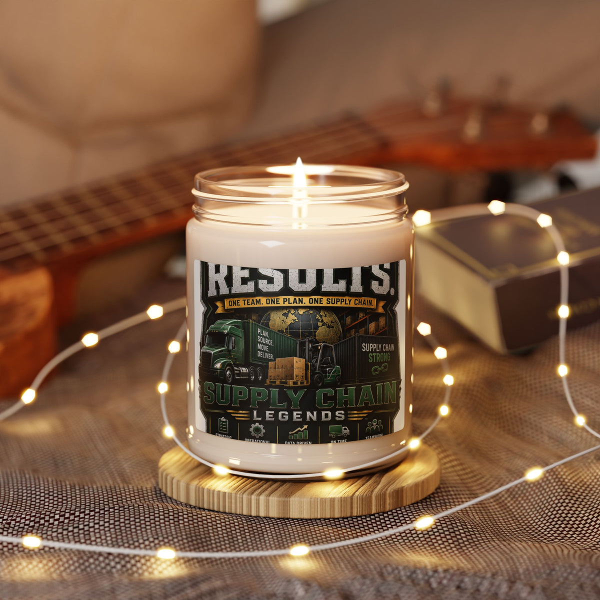 Supply Chain Legends Scented Soy Candle — 9oz "Results" Trucking & Logistics Aroma