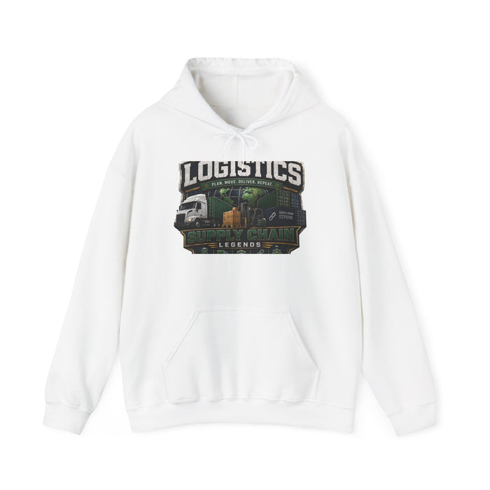 Logistics Trucking Hoodie – “Logistics Legends” Graphic Pullover