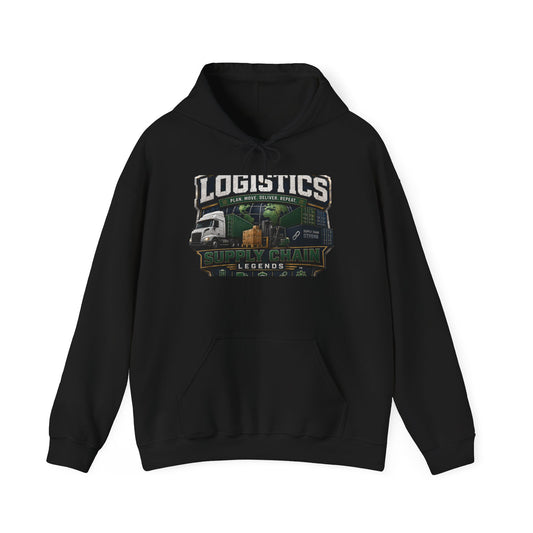 Logistics Trucking Hoodie – “Logistics Legends” Graphic Pullover