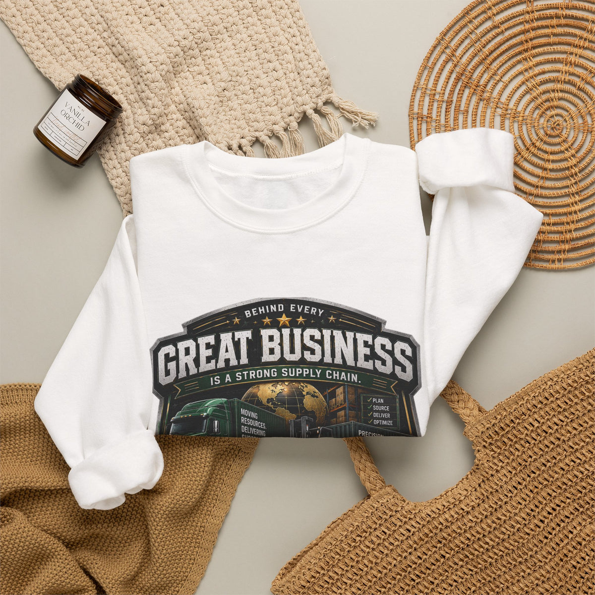 Supply Chain Legends Sweatshirt — “Great Business” Trucking Crewneck