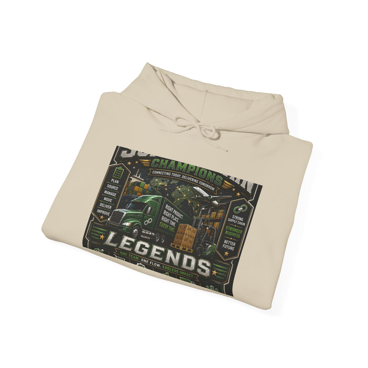 Supply Chain Legends— Supply Chain Management Gift Hooded Sweatshirt