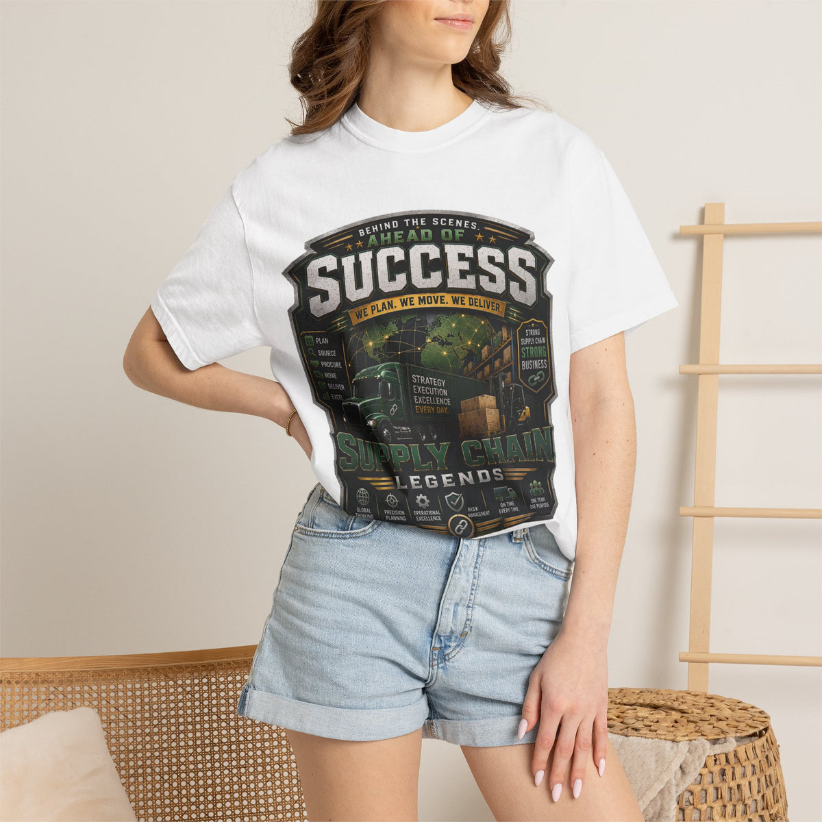 Supply Chain Legends T-Shirt — “Don’t Follow the Chain. They Run It.” Graphic Tee