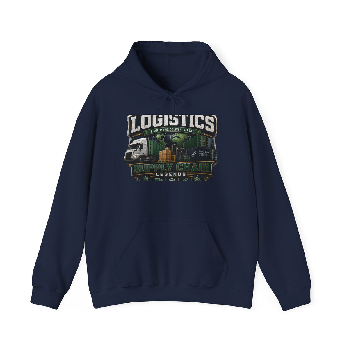 Logistics Trucking Hoodie – “Logistics Legends” Graphic Pullover
